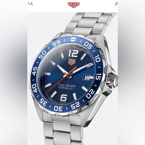 Tag Heuer Formula 1 Blue and Silver Men's Watch Super Clean - Picture 1 of 11